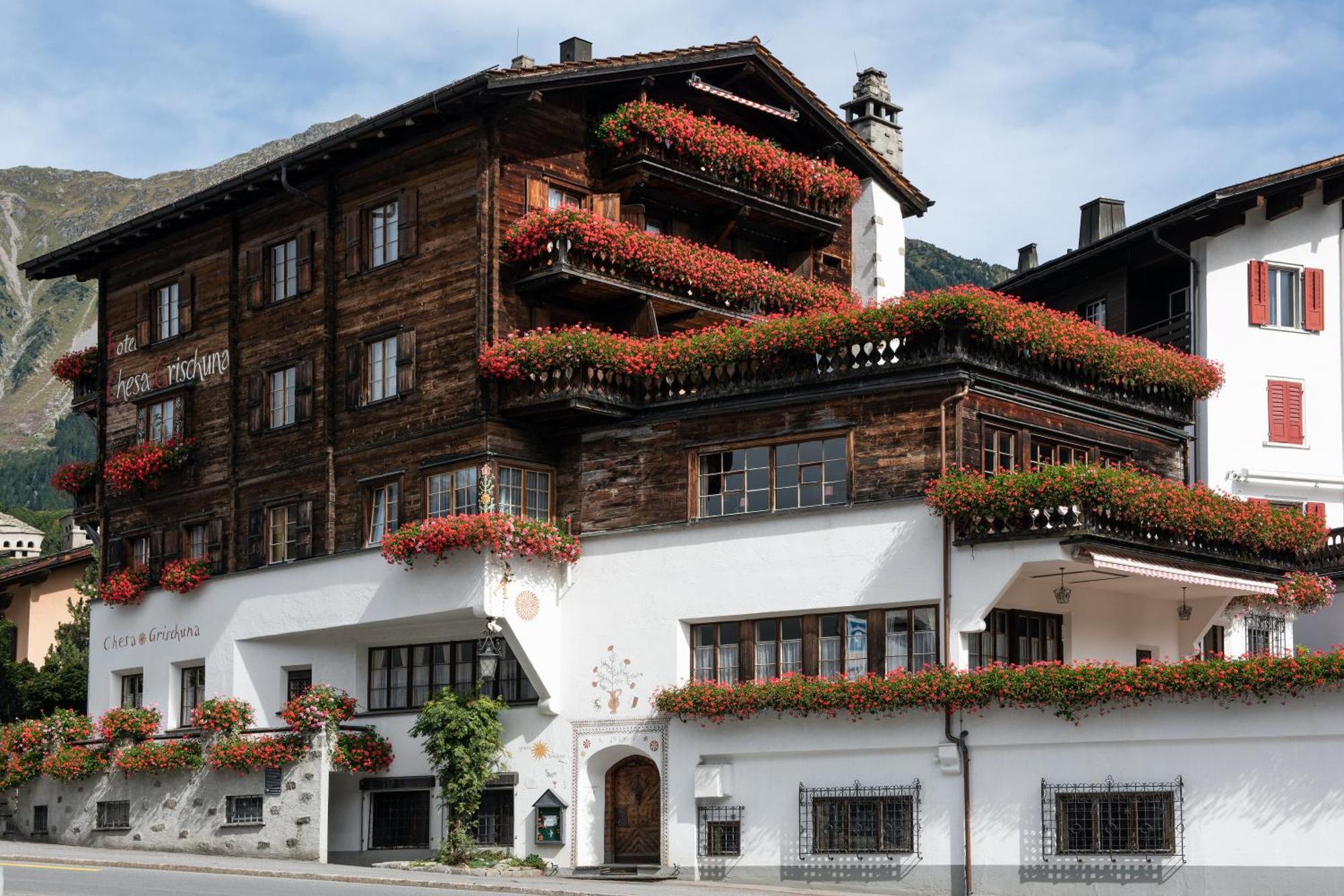 Hotel Chesa Grischuna Klosters Exteriér fotografie